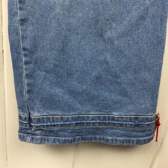 Juke Box Denim Capris Wide‎ Leg Bohemian Capris Blue Jeans, Size - 5/6 - Picture 5 of 8